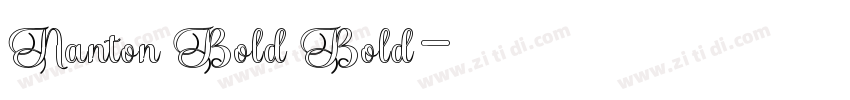 Nanton Bold Bold字体转换